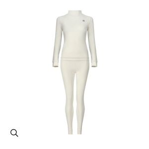 Women's Cream Thermal Base Layer Set M/L